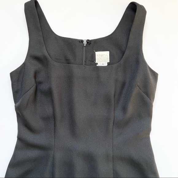 ♦️SOLD♦️ vintage 1990’s little black dress Moda Int’l Size 4 short evening dress - Picture 2 of 13